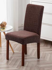 1 bọc ghế căng vải jacquard - Cà phê nâu - Xem 1