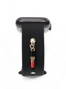 1 thỏi son môi hợp kim Dây đeo đồng hồ quyến rũ Tương thích với phụ kiện dây đeo đồng hồ Apple, Tương thích với dây đeo đồng hồ Galaxy, Tương thích với quà tặng dòng đồng hồ Huawei - Nhiều màu - Xem 1