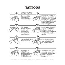 Women's Minimalist Butterfly Flower Pattern Party Temporary Tattoo Sticker