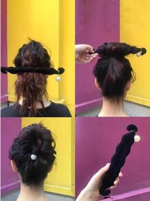 Pearl Decor Hair Tie Elegant - Multicolor - View 1