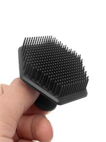Bàn chải làm sạch da mặt bằng silicon màu đen Bàn chải làm sạch Bàn chải trang điểm màu đen Bàn chải trang điểm tẩy trang bằng silicon - màu đen - Xem 8