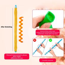 24PCS Heatless Waves Curlers Spiral Curls Styling Kit No Heat Hair Waver Spiral Curlers Rollers With Styling Hooks For Most Hairstyles(Pink,Orange) ,Hair Rollers,Heatless Curls,Hair Curler,Hair Products And Accessories For Barber Salon Beauty Travel Essentials,Back To School,Travel Holiday Essentials,Hair Accessories For Women,Hair Curlers,Curly Hair Brush,Rollers,Curly Hair Products,Curler,Rollers For Hair,Hair Curl,Curly Hair Tools,Hair Roller,Curly Hair,Heatless Curl,Heatless Curls,Hair Curler,Barber,Hair Tools,Hair Products,Hair Curlers,Barber Accessories,Travel,Rollers,Hair Stuff,Hair Accessories,Curly Hair Products,Curler,Rollers For Hair,Hairdressing Equipment,Hair Curl,Curly Hair Tools,Hair Roller,Christmas,Barbershop,Hair Curling Iron, Barber Accessories, Hair Accessories, Curling Iron, Hairdressing,Heatless Waves,Travel Essentials,Hairstyle,Hairdressing - Multicolor - View 7