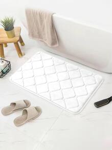 1 tấm thảm nhà tắm chống trượt màu trơn - trắng - Xem 2