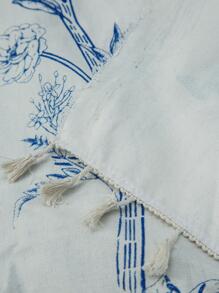 1pc Floral Pattern Picnic Mat, Suitable For Camping, Outdoor Park - Multicolor - View 7