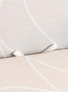 Striped Print Elastic Full Coverage Sofa Cover - Beige - View 3