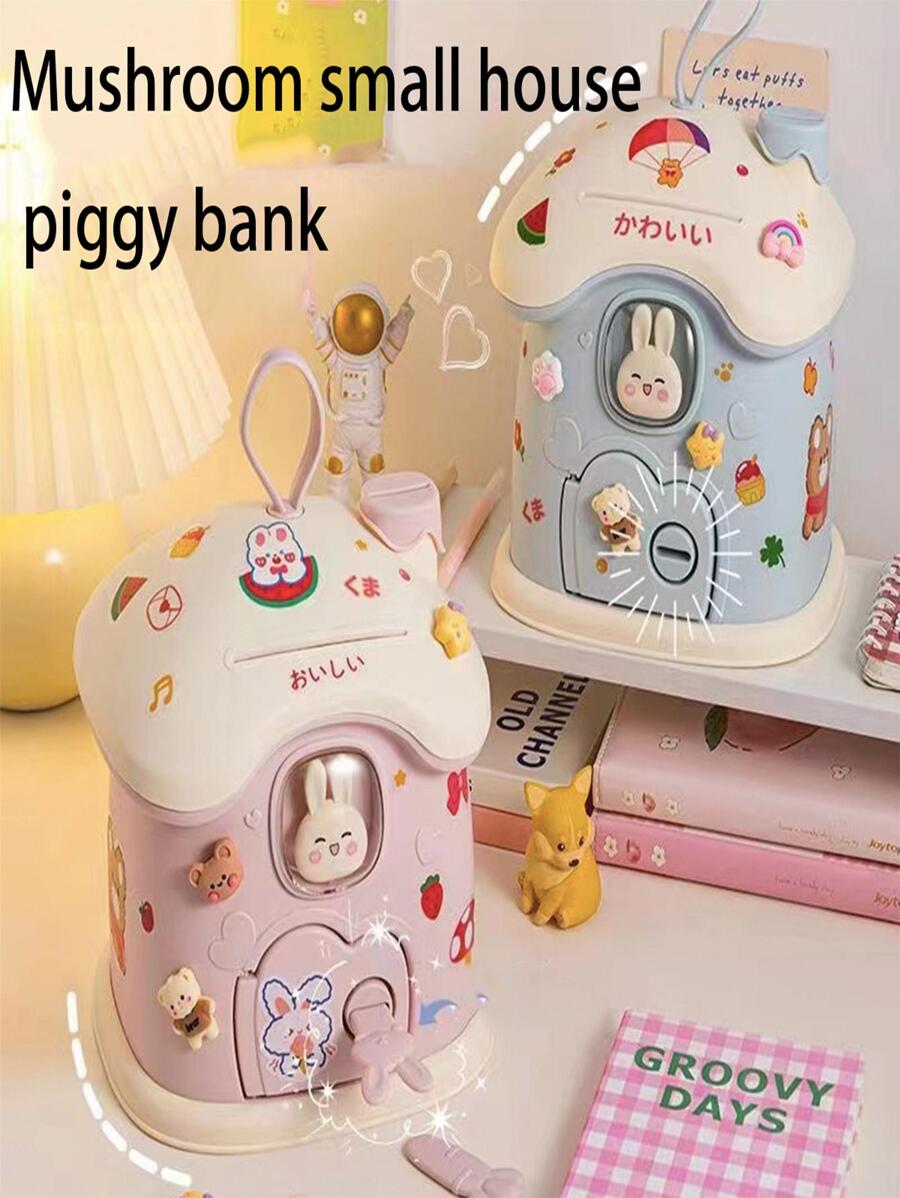 1pc Cartoon Cute Children's Coin Bank - Multicolor - View 1