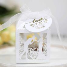 50 hộp quà cưới kẹo rỗng - trắng - Xem 2