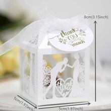 50 hộp quà cưới kẹo rỗng - trắng - Xem 3