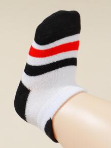 5 đôi Vớ mắt cá chân thông thường họa tiết sọc & ngôi sao cho bé cho mùa xuân hè - Nhiều màu - Xem 4