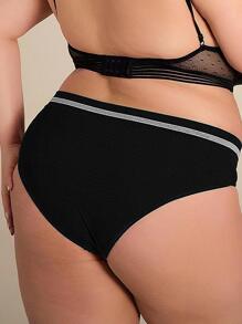 3入組大尺碼女性時尚性感無縫彈性運動內衣