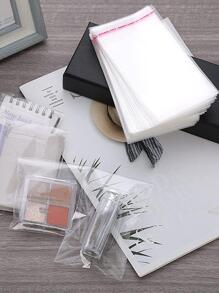 100 piezas transparente Sombrero Bolsas de regalo , cremallera Bolsas , para embalaje regalo alimento con Accesorios , fiesta embalaje , trasero a temporada escolar embalaje - transparente - Ver 1