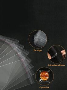 100 piezas transparente Sombrero Bolsas de regalo , cremallera Bolsas , para embalaje regalo alimento con Accesorios , fiesta embalaje , trasero a temporada escolar embalaje - transparente - Ver 8