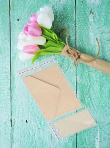 100 piezas transparente Sombrero Bolsas de regalo , cremallera Bolsas , para embalaje regalo alimento con Accesorios , fiesta embalaje , trasero a temporada escolar embalaje - transparente - Ver 6