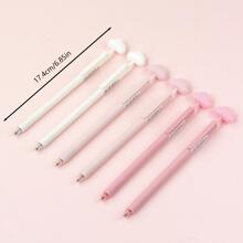 3pcs/pack Pink Cute Cloud Shape Click Ballpoint Pen - Pink - View 7