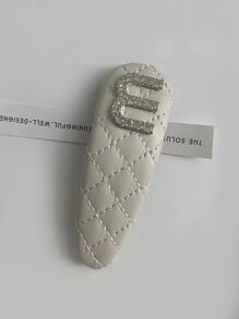 Kẹp tóc trang trí đính đá Rhinestone Royal, Phụ kiện tóc, Kẹp tóc - Màu be - Xem 3