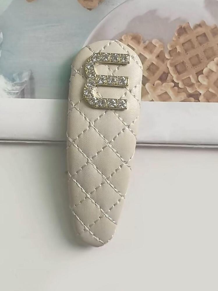 miumiu ラインストーンバレッタ ミュウミュウ ロゴ バレッタ ラインストーン シルバー A3837284