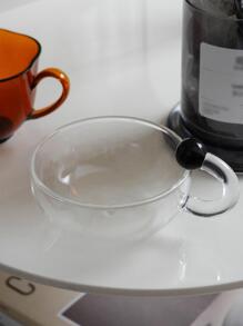 1 件透明玻璃水杯返校 - 無色 - 查看 7