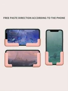 Giá đỡ điện thoại trên ô tô đơn giản - Hồng - Xem 2