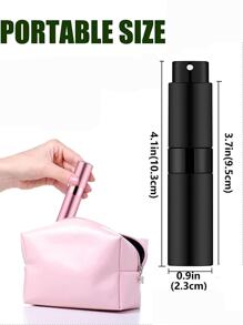 3pcs/set 8ml Portable Mini Perfume Atomizer, Refillable Empty Small Spray Bottle For Travel - Multicolor - View 2