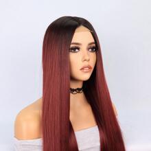 Tóc giả ren chữ U chịu nhiệt tổng hợp dài 4 x 2 thẳng nhiều màu dùng hàng ngày cho phụ nữ - Tóc giả tổng hợp mềm mại tự nhiên thân thiện với người mới bắt đầu - Nhiều màu - Xem 5