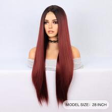 Tóc giả ren chữ U chịu nhiệt tổng hợp dài 4 x 2 thẳng nhiều màu dùng hàng ngày cho phụ nữ - Tóc giả tổng hợp mềm mại tự nhiên thân thiện với người mới bắt đầu - Nhiều màu - Xem 2