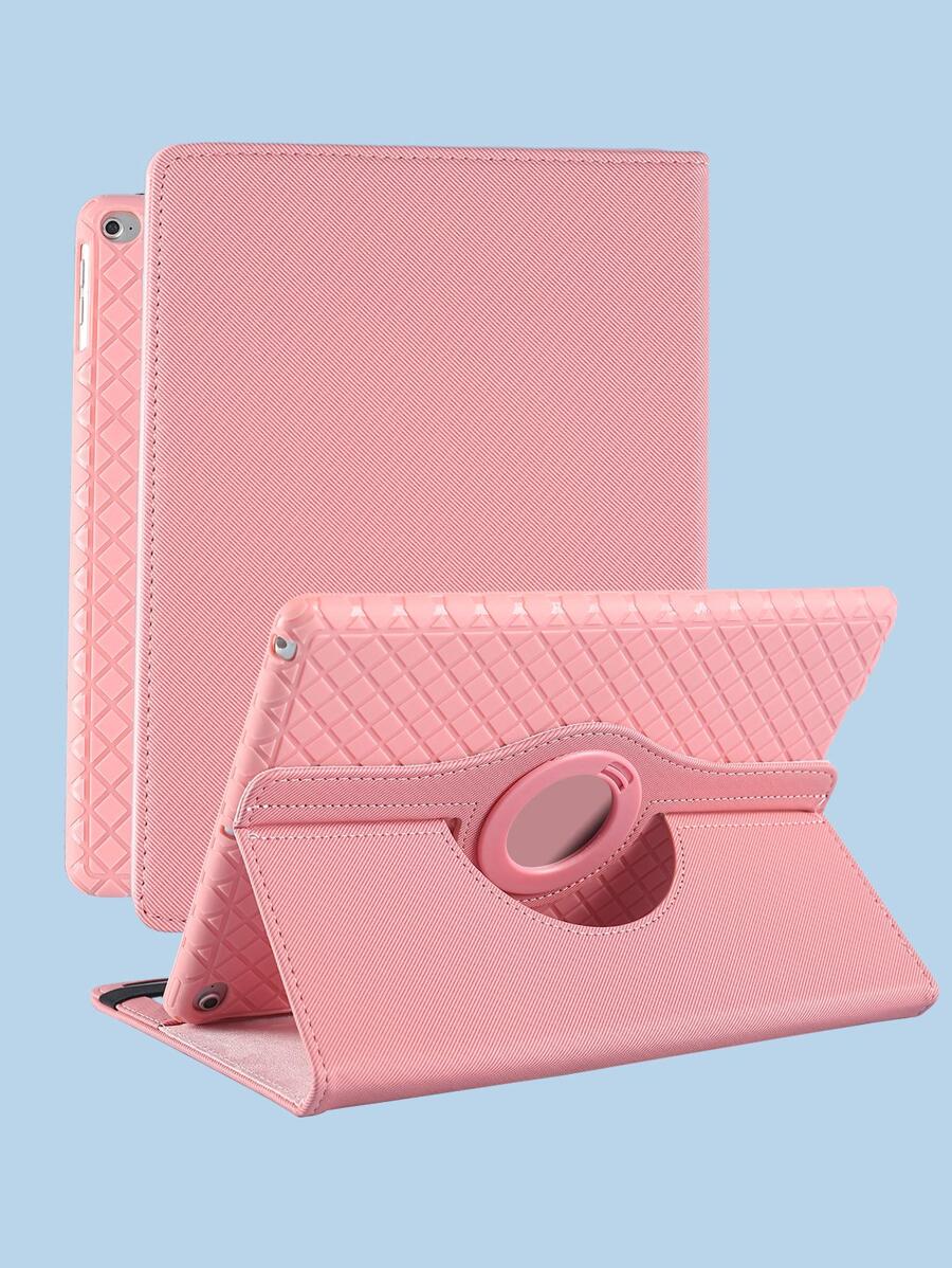 1入組素色iPad平板殼 - 粉色 - 查看 1