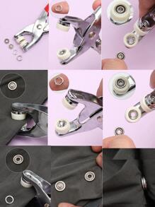 Juego de ropa de cama para bebés Cremallera de repuesto y kit de botones de 5 garras (1 juego / 100 piezas) - Multicolor - Ver 5