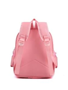Chicas Mochila funcional con diseño de lazo cremallera dulce - Rosa - Ver 7