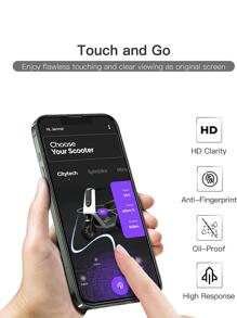 3 miếng dán kính cường lực điện thoại HD - Trong sáng - Xem 7