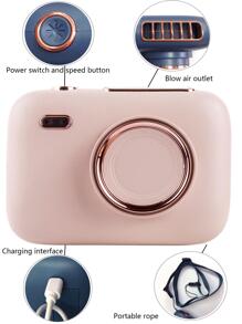 1入組粉色的掛頸相機扇 - 粉色 - 查看 2