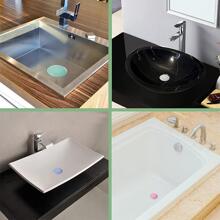 1pc Sink Stopper Silicone Bathtub Stopper, Kitchen Sink Drain Strainer, Bathroom Drain Plug Drain Stopper, Shower Drain Sink Cover With Hair Strainer, Laundry Sink Drain Stopper (3 Colors) Kitchen Items Kitchen Accessories Kitchen Tools - Blue - View 3