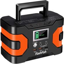 FF Flashfish 200W Peak Power Station, Flashfish CPAP Battery 166Wh 45000mAh Backup Power Pack 110V 150W Lithium Battery Pack Camping Solar Generator For CPAP Camping Home Emergency Power Supply - Black - View 1
