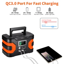 FF Flashfish 200W Peak Power Station, Flashfish CPAP Battery 166Wh 45000mAh Backup Power Pack 110V 150W Lithium Battery Pack Camping Solar Generator For CPAP Camping Home Emergency Power Supply - Black - View 5