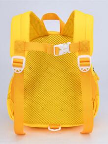 Chicas Mochila clásica con diseño de oreja cremallera dulce - Amarillo - Ver 2