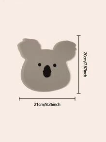 1入組可愛動物印花防水筆記本電腦鼠標墊 - 灰色 - 查看 2