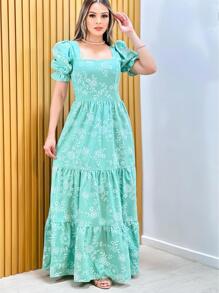 Women Dresses - 綠色 - 查看 1