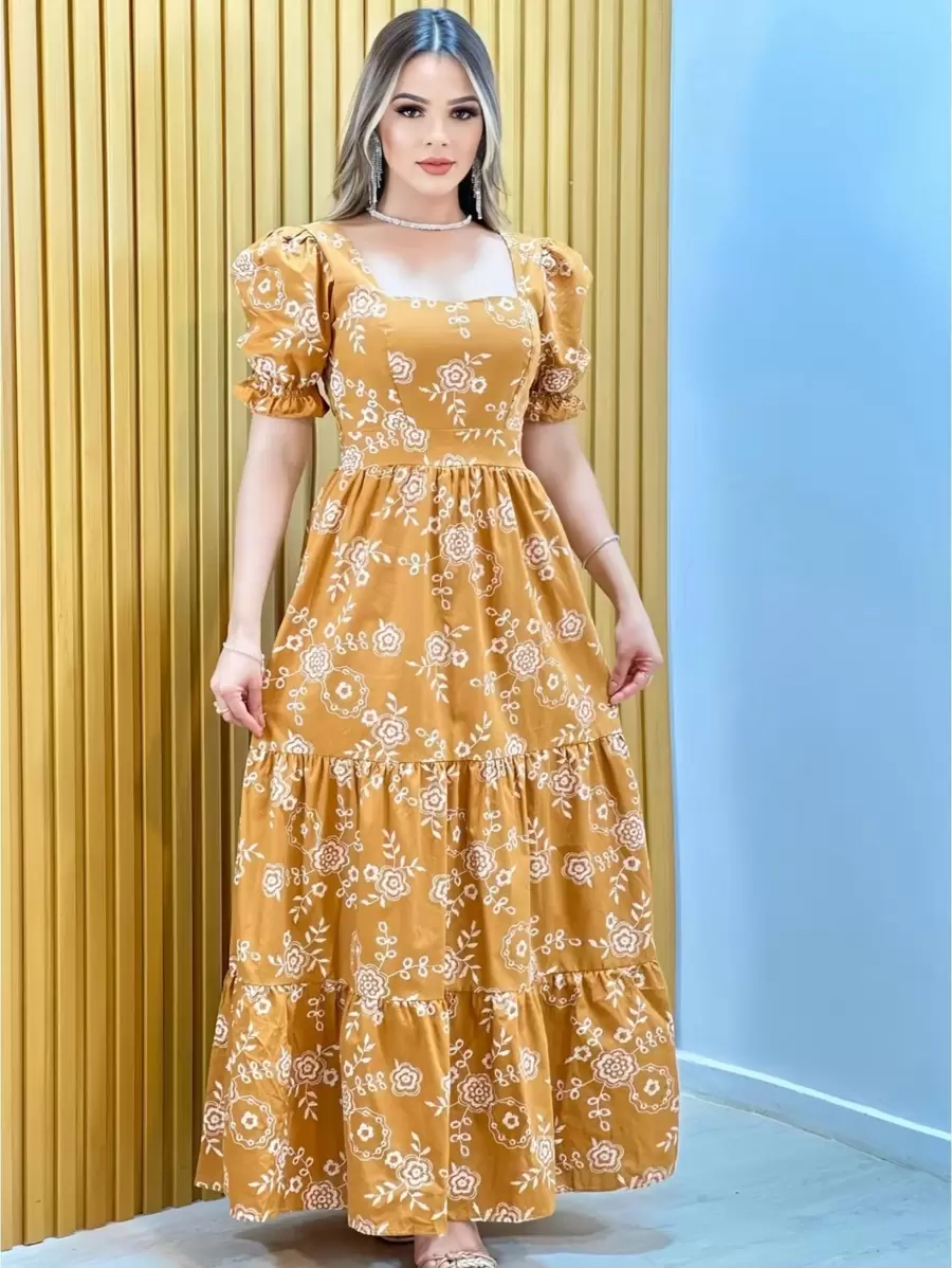 Women Dresses - 駝色 - 查看 1