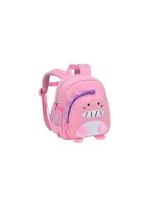 Chicas 1 pieza Mochila clásica dinosaurio detalle cremallera - Rosa - Ver 3