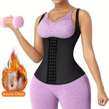 Women's Sports Shaping Belt Buckle Body Shaping Underwear Chest Support Abdomen Slimming Female Corset Body Shaper Body Shaping Body Suit One-Piece Enhanced Version Sweat-Inducing Suit Chest Support Suspenders - Black - View 7
