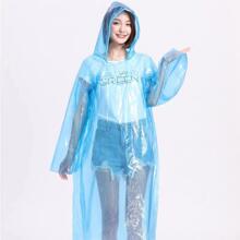 8pcs Portable Disposable Waterproof Raincoat, Card-type, Thickened, For Outdoor Travel, Adult Size - Multicolor - View 1