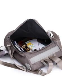 Ba lô chần bông cổ điển Khaki chống trộm thông thường - Màu Khaki - Xem 2