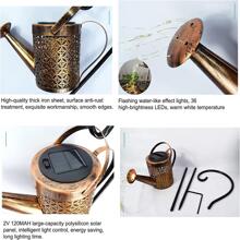 1 件 36 LED 太阳能浇水罐灯，适用于草坪花园装饰、户外花园照明，适用于小路、庭院、露台