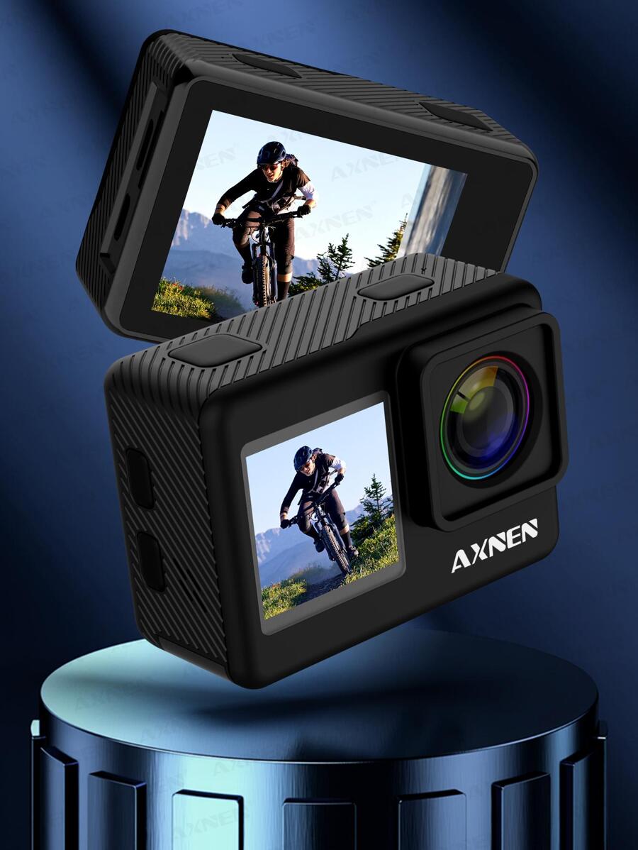 A10 Hoạt động Máy chụp hình 4K 20MP Với Màn hình cảm ứng , Gấp đôi Màn Không thấm nước 30M Dưới nước Máy chụp hình 170° Góc rộng Thể thao Mũ sắt của lính Máy chụp hình ( Điều khiển từ xa Và Phụ kiện Bộ dụng cụ )