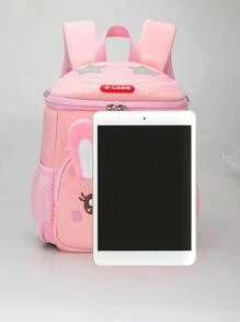 La bonita mochila rosa para niños, ultraligera, impermeable y reductora de carga, es adecuada para niños en edad preescolar - Rosa - Ver 2