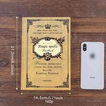 160 tờ Phong cách cổ điển Khổ A5 Máy tính xách tay Tạp chí Business Notepad - màu xanh lá - Xem 3