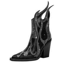 Giày bốt Nữ Thời trang Dây kéo bên - màu đen - Xem 6