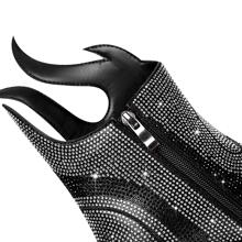 Giày bốt Nữ Thời trang Dây kéo bên - màu đen - Xem 3