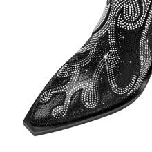 Giày bốt Nữ Thời trang Dây kéo bên - màu đen - Xem 5