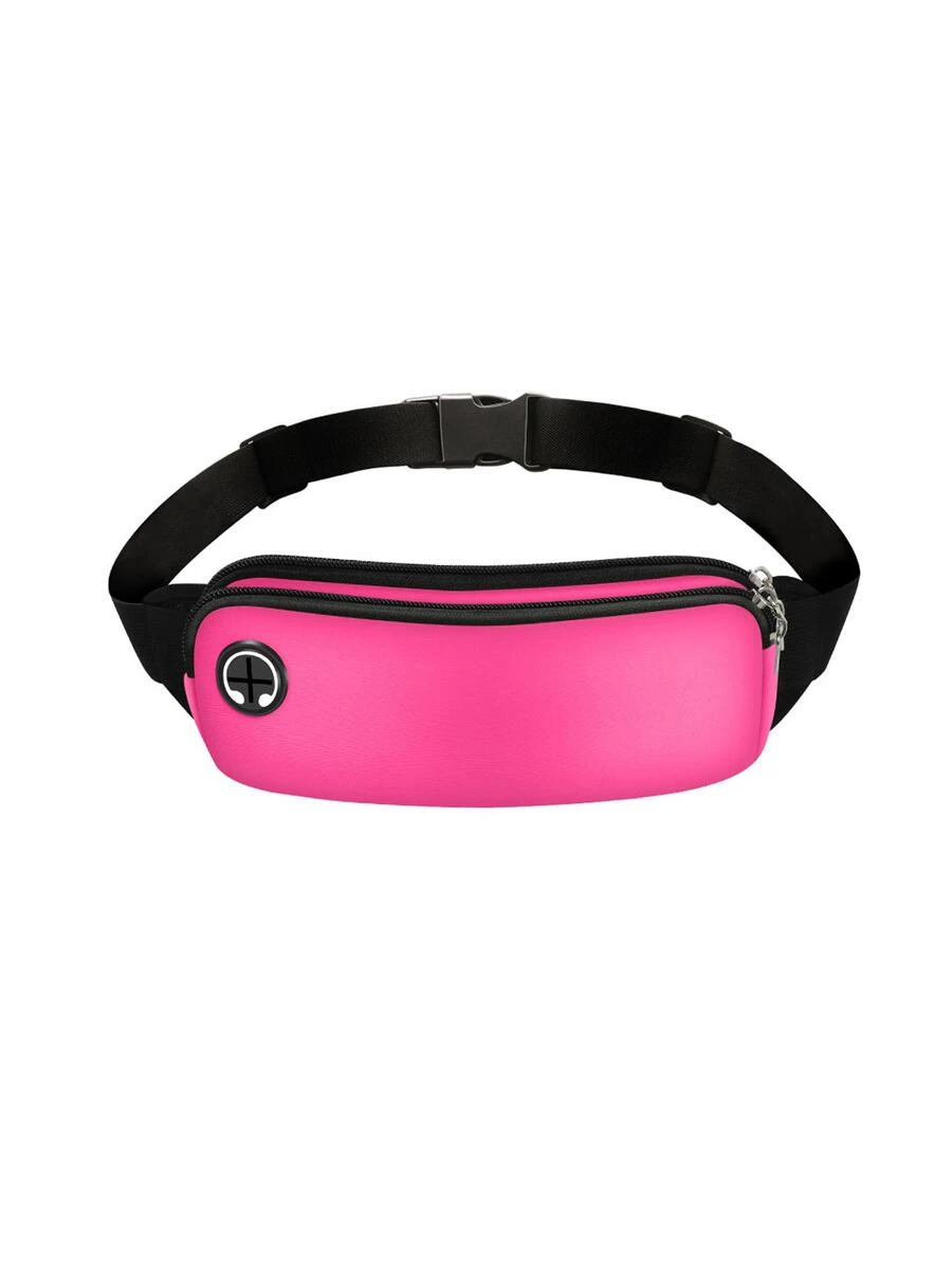 1pc Release Buckle Running Bag - Hot Pink - View 1