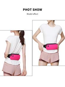 1pc Release Buckle Running Bag - Hot Pink - View 9